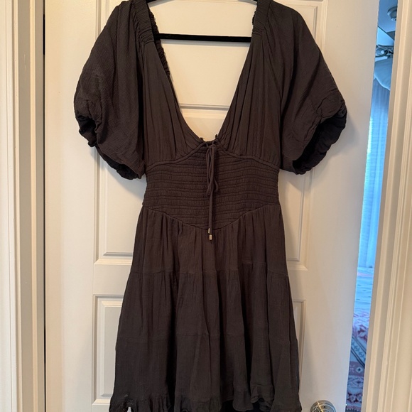 Free People Tie Back Mini Dress - Picture 1 of 6